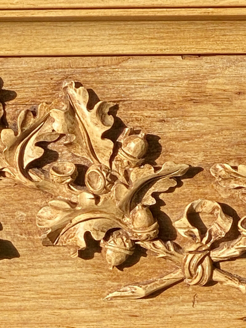 Carved Georgian Pine Pier Mirror