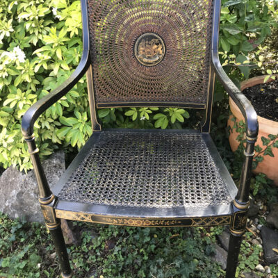 Lacquer Chinoiserie Elbow Chair