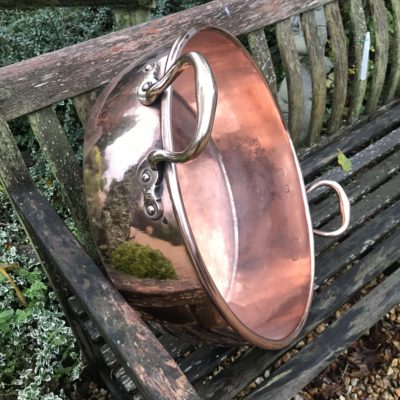 Early Victorian Solid Copper Jam Pan