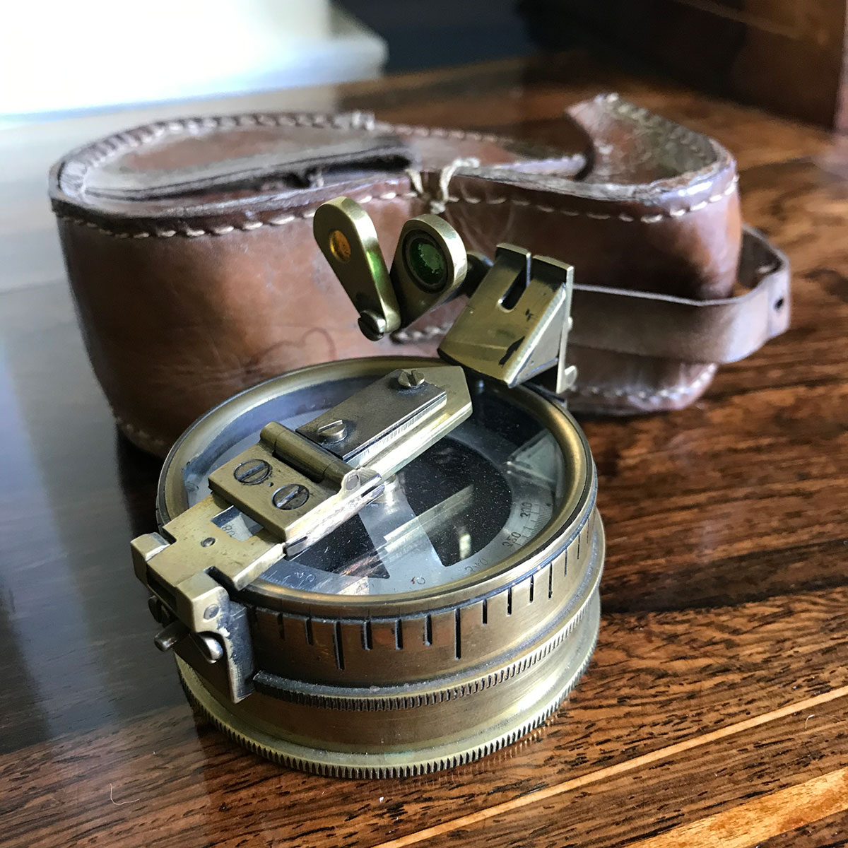 Brass Prismatic Compass by Stanley