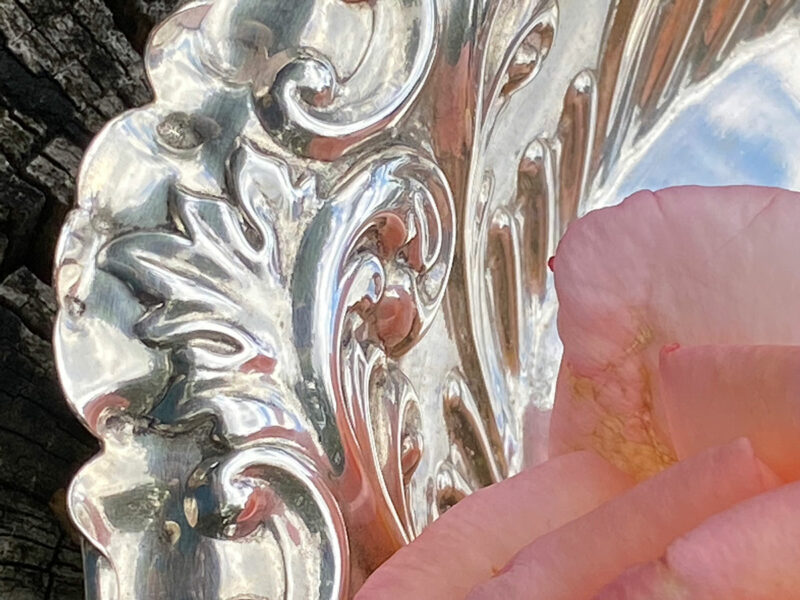 Solid Silver Victorian Repoussé bowl