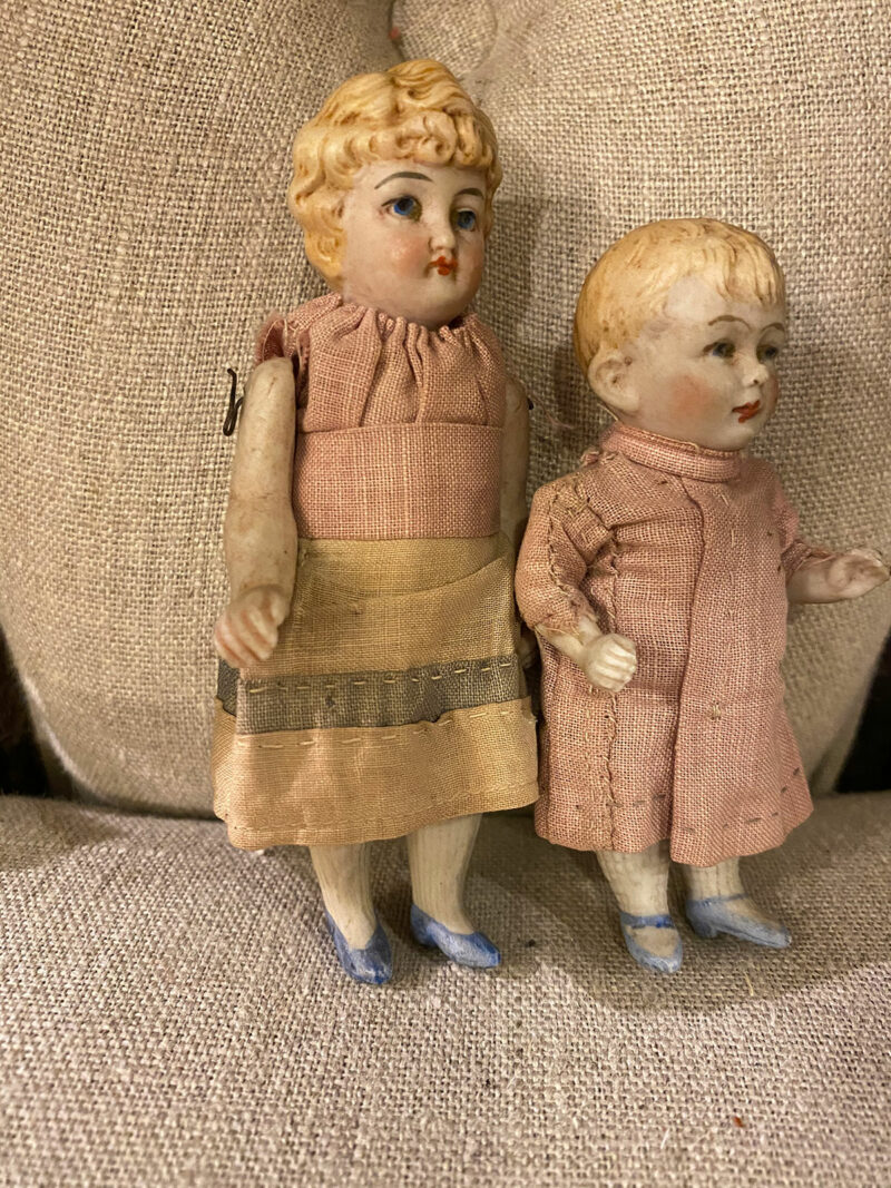 Pair of Edwardian Bisque Dolls