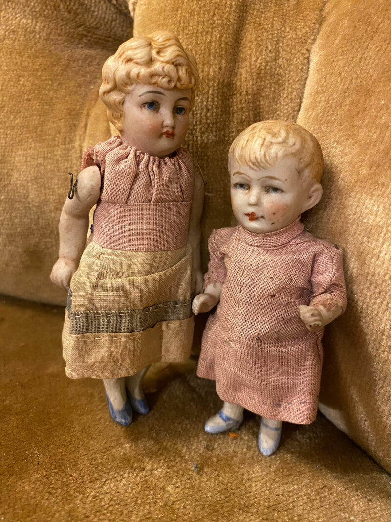 Pair of Edwardian Bisque Dolls