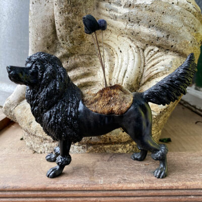 Victorian Bronze ‘Dog’ Pin Cushion (Rare)