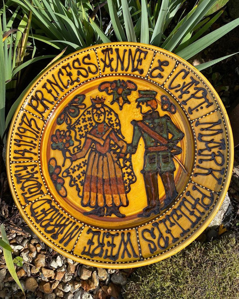 Slipware Charger by Mary Wondrausch OBE
