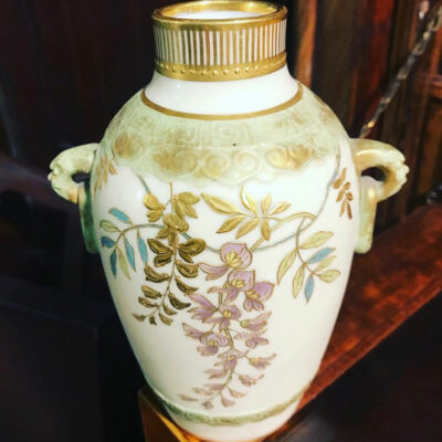 19c Porcelain Gilded Minton Vase