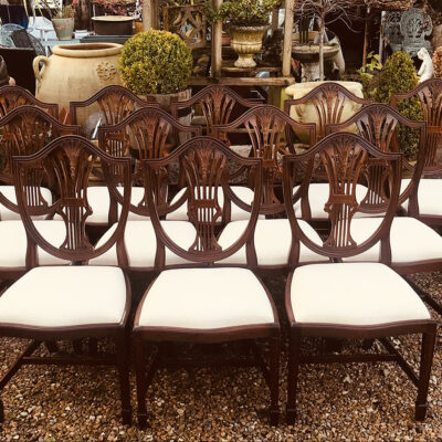 Set of 6 Shield Back Dining Chairs