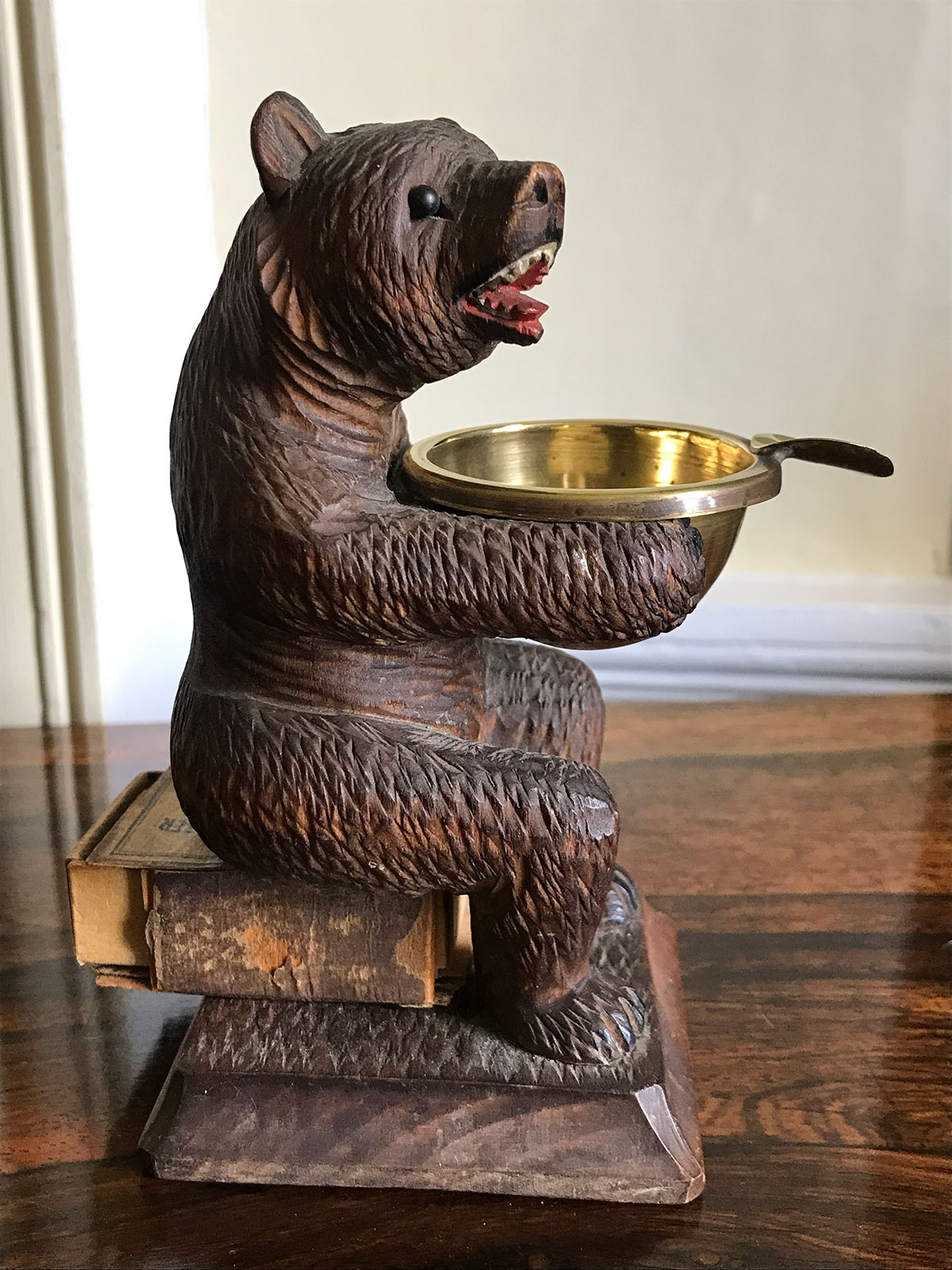 Black Forest Carved Late 20c Bear