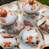 HEREND Hand Painted, Gilded Porcelain Mocha/Cabaret Set - Image 4