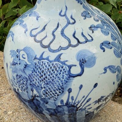 Chinese Baluster Hand Painted Large Table Lamp