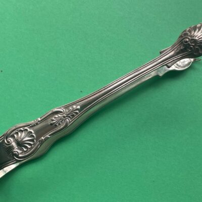 Georgian Sterling Silver Kings Pattern Sugar Tongs
