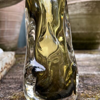 Mid 20c Heavy Art Glass Vase