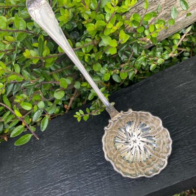Large Swedish Silver Sifter Spoon