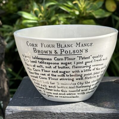 BROWN & POLSON’s Ceramic Blanc-Mange Mould