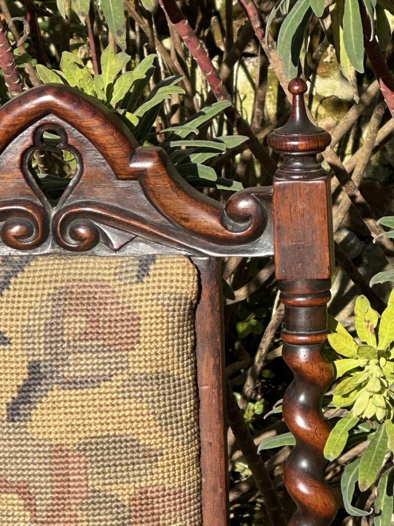 Victorian Rosewood Child’s Chair with Barley Twist Supports - Image 2