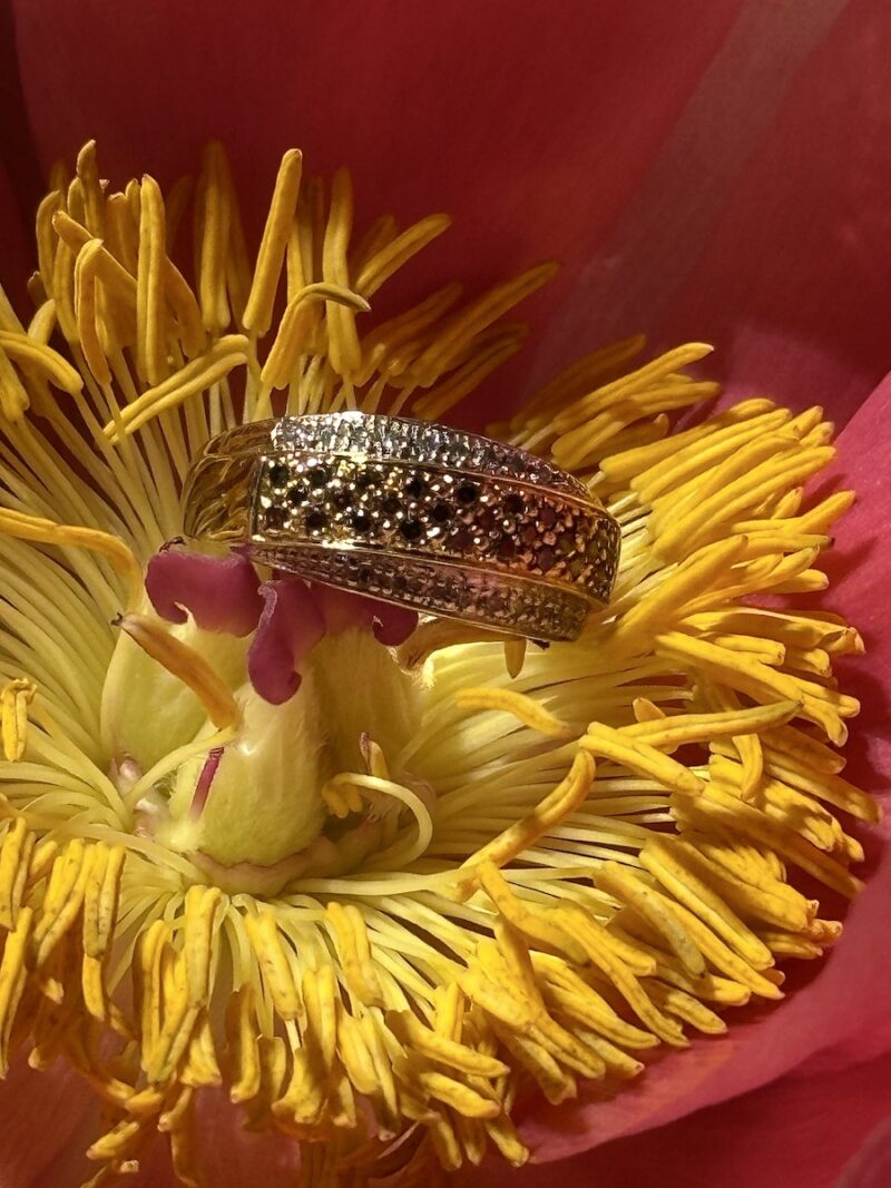 9ct Gold, Ruby & Diamond Ring - Image 2