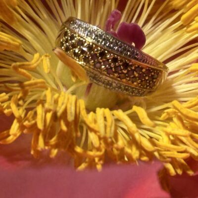 9ct Gold, Ruby & Diamond Ring