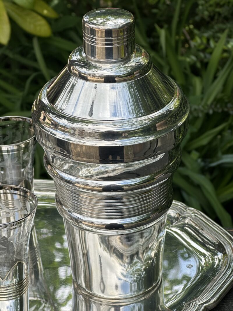 Art Deco Silver Plated Cocktail Set - Image 3