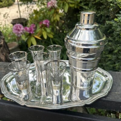 Art Deco Silver Plated Cocktail Set
