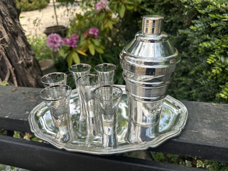 Art Deco Silver Plated Cocktail Set