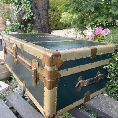 Eatonia Langmuir Dark Blue Steamer Trunk
