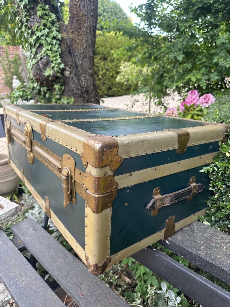 Eatonia Langmuir Dark Blue Steamer Trunk