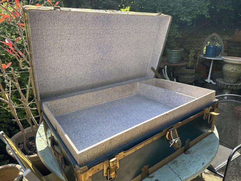 Eatonia Langmuir Dark Blue Steamer Trunk - Image 5