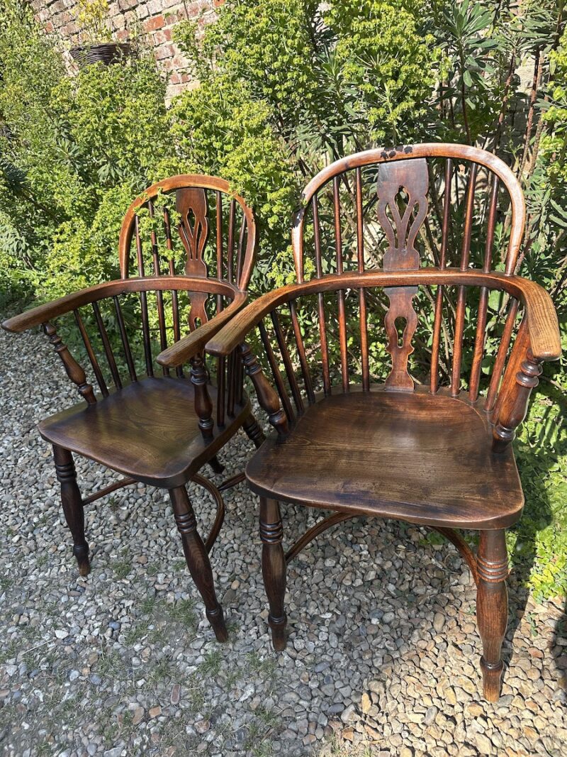 FREDERICK WALKER 19c Elm & Ash Windsor Armchair