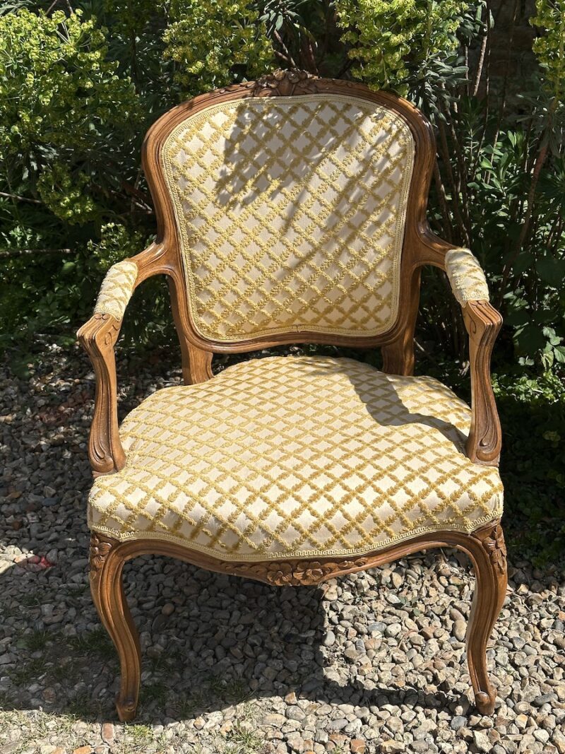 Louis XV Style French Carved Armchair