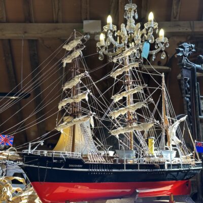 Painted Model of The RRS Discovery - Shackleton