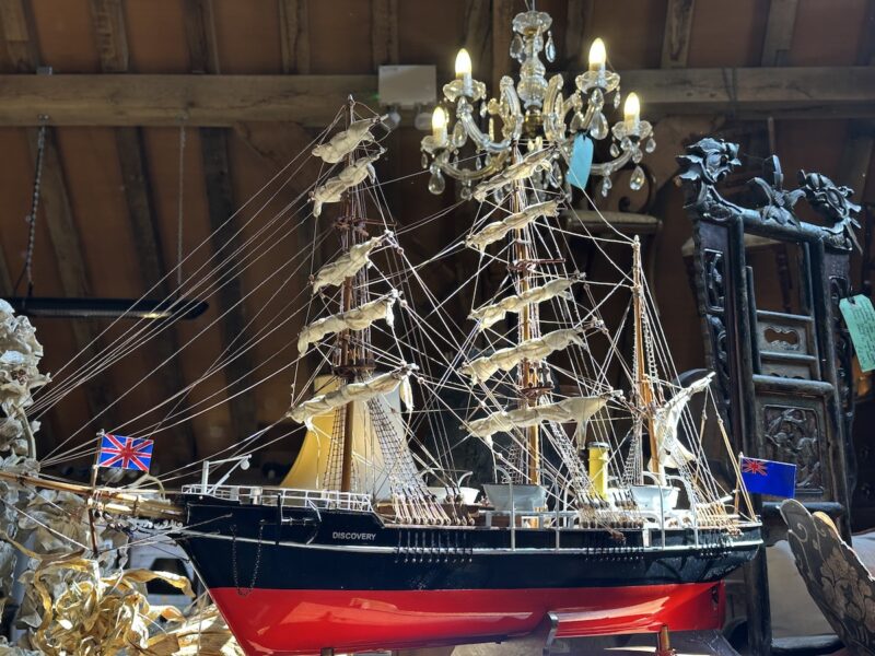 Painted Model of The RRS Discovery - Shackleton