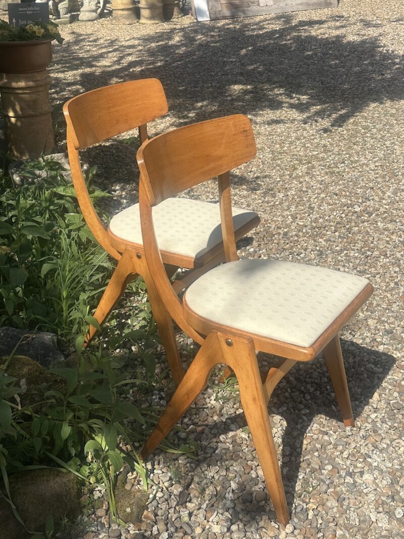 Pair of Mid-Century Polish 'Boomerang' Chairs - Image 2