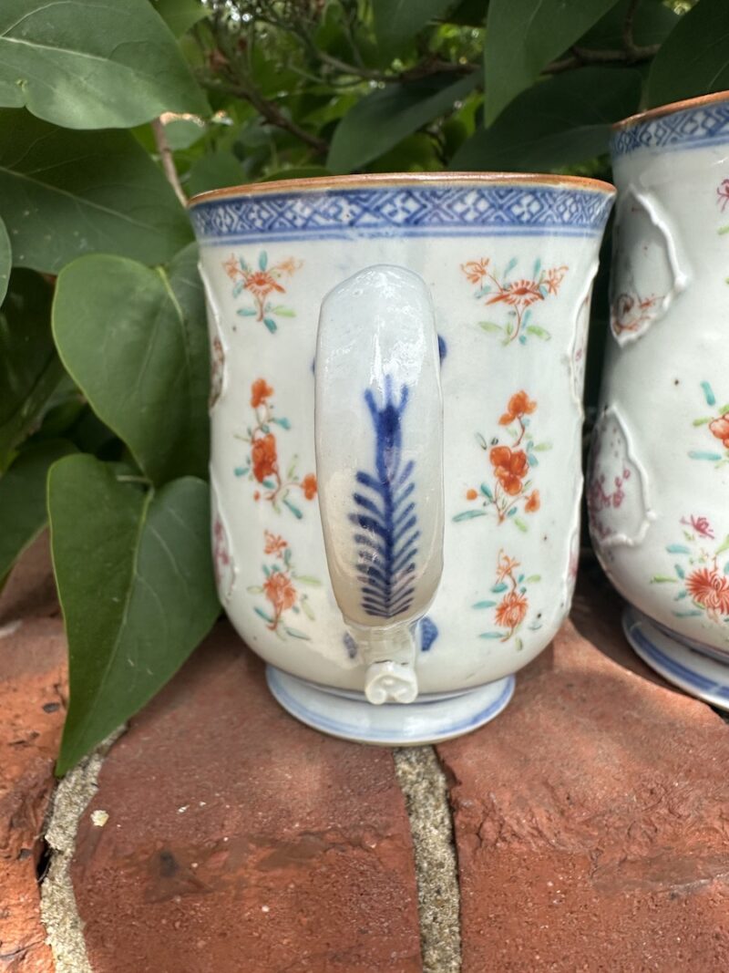 Trio of Chinese Ascending Sized Mugs Quinlong 18c - Image 3