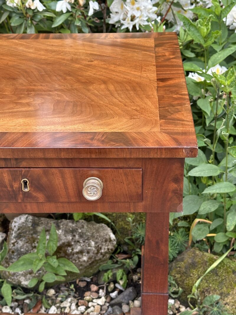 19c Mahogany Two Drawer Side Table - Image 3