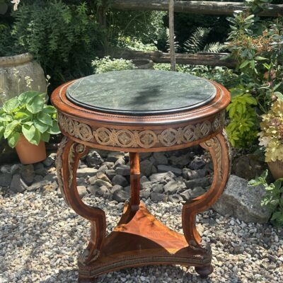 French Ormolu Mounted Circular Marble Topped Guèridon