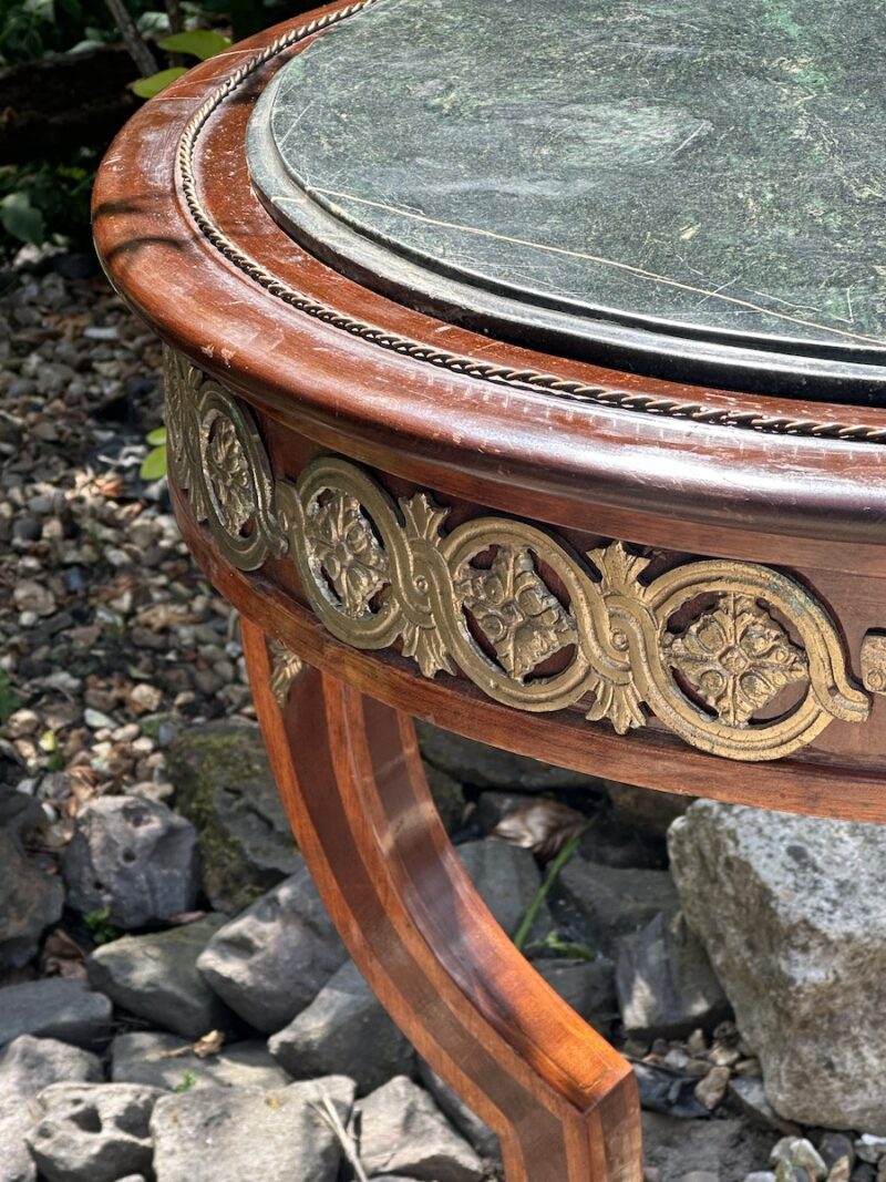French Ormolu Mounted Circular Marble Topped Guèridon - Image 2