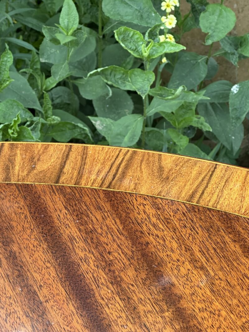Mahogany Extending Dining Table with Rosewood Crossbanding - Image 3