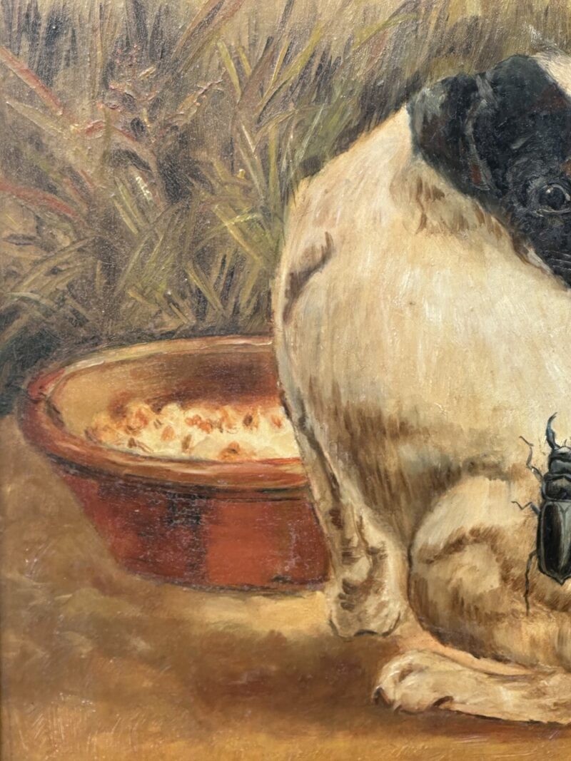 Victorian Oil Painting on Board in Original Gilt Frame - Image 3