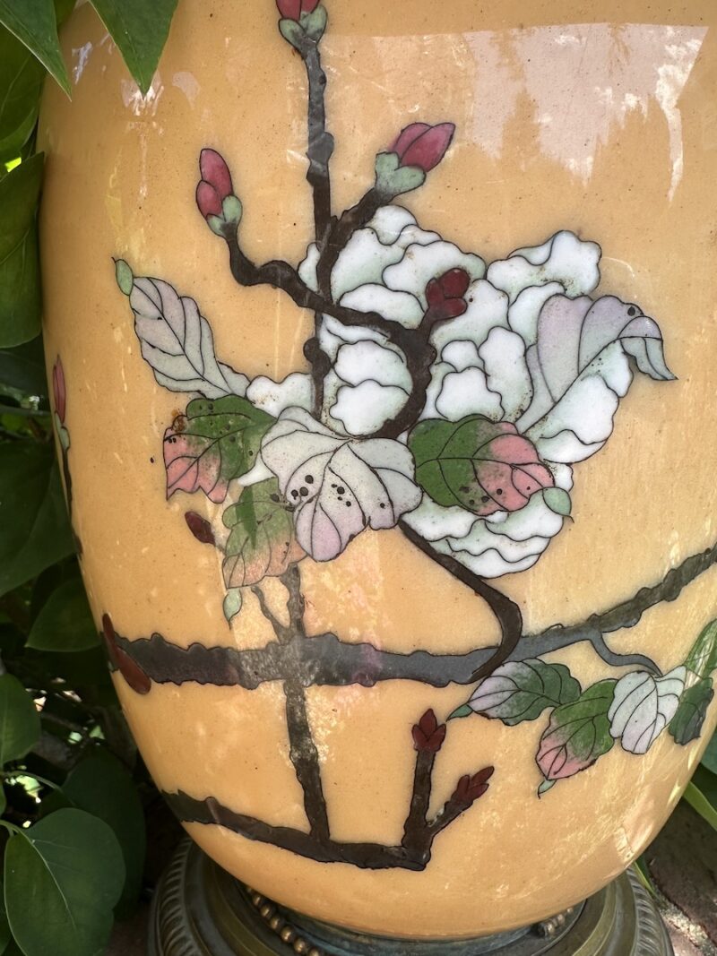 Chinese Cloisonné Lamp - Image 3
