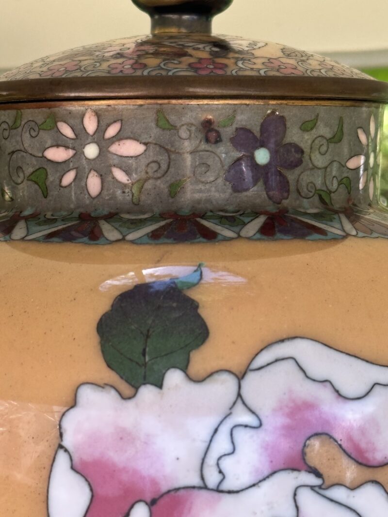 Chinese Cloisonné Lamp - Image 4
