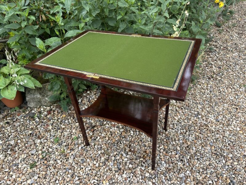 Mahogany Fold Over Card Table - Image 2