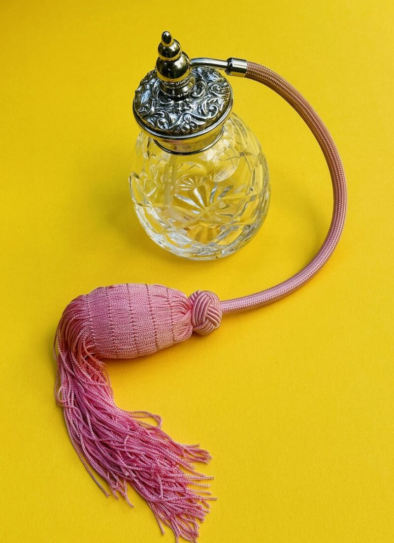 Sterling Silver Topped, Cut Crystal Perfume Atomiser