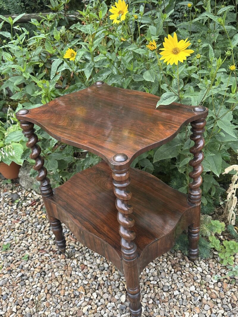 Victorian Rosewood 2 Tier Étagère - Image 2