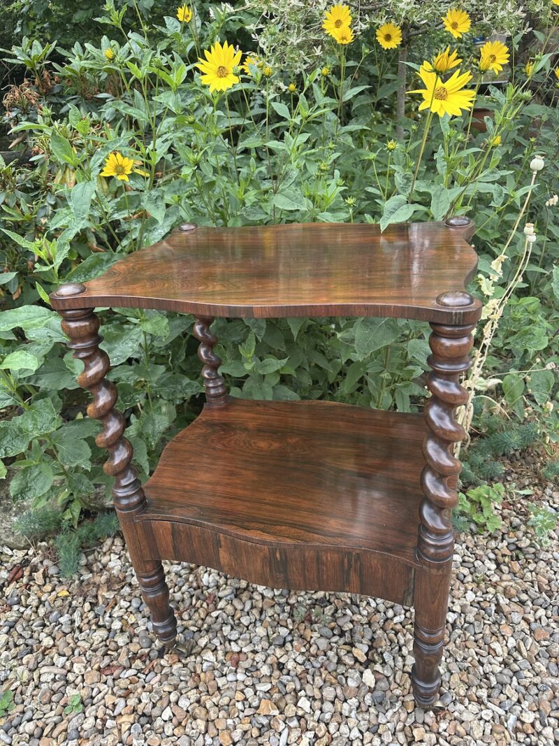 Victorian Rosewood 2 Tier Étagère