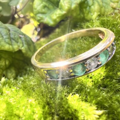18ct Gold, Emerald & Diamond Ring