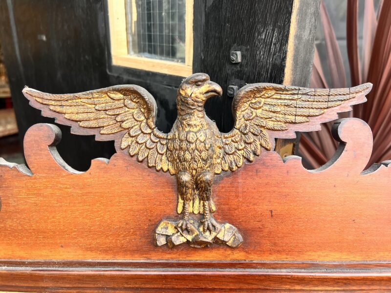 Georgian Mirror with Gilded Ho Ho Bird Finial - Image 2