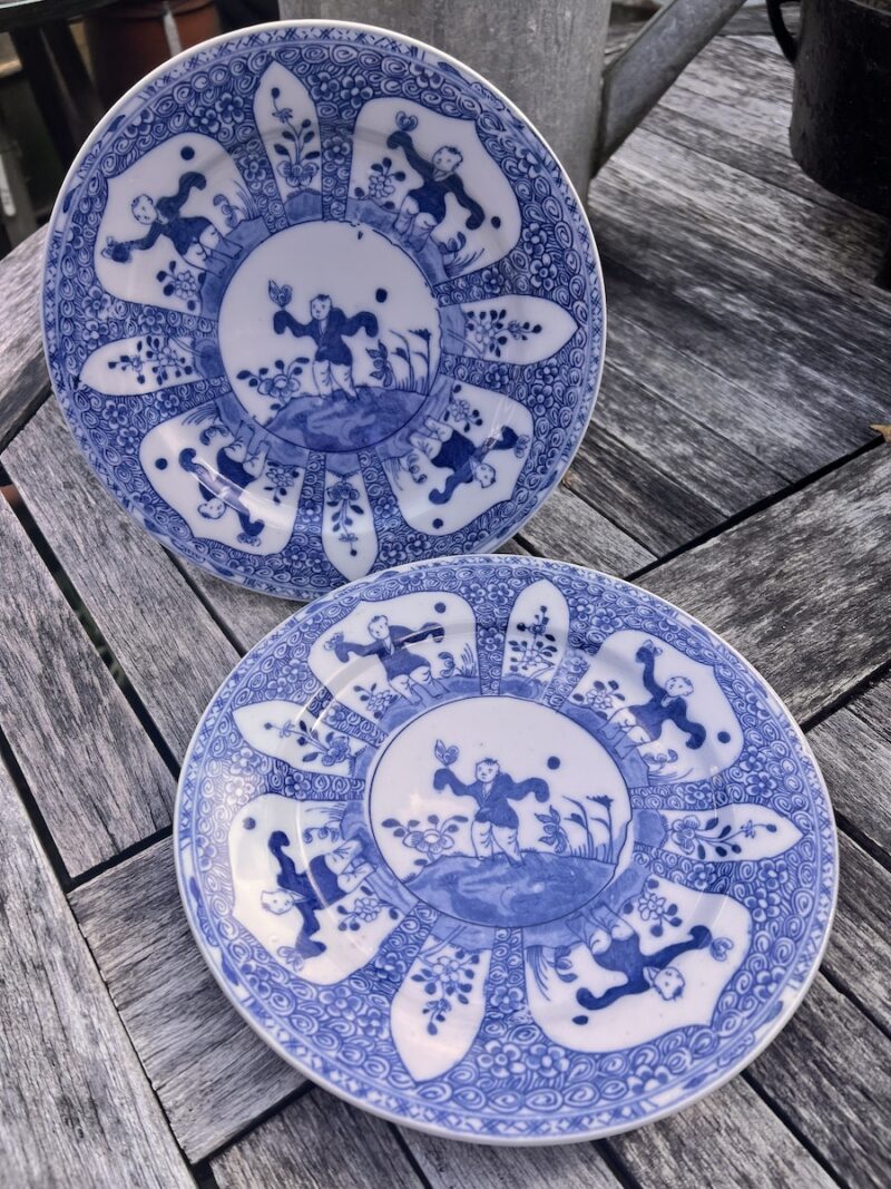 Chinese Late 19c Kangxi Style Plate - Image 2