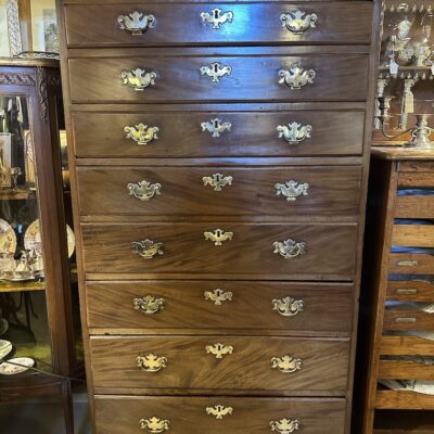 George II Mahogany Tall Chest of Drawers