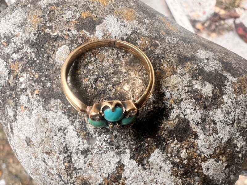Gold, Diamond & Turquoise Ring - Image 3