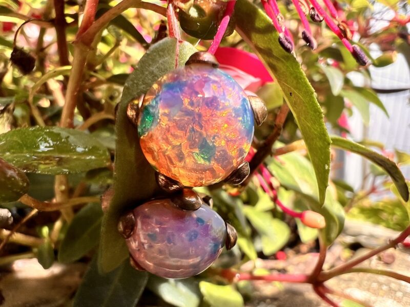 Opal Vintage Clip-On Earrings - Image 2